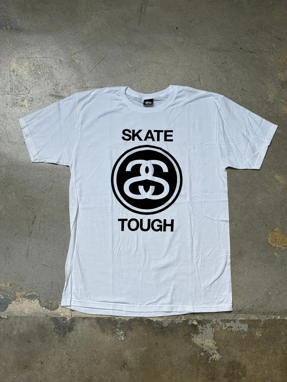 Stussy Skate Tough T-Shirt White Large